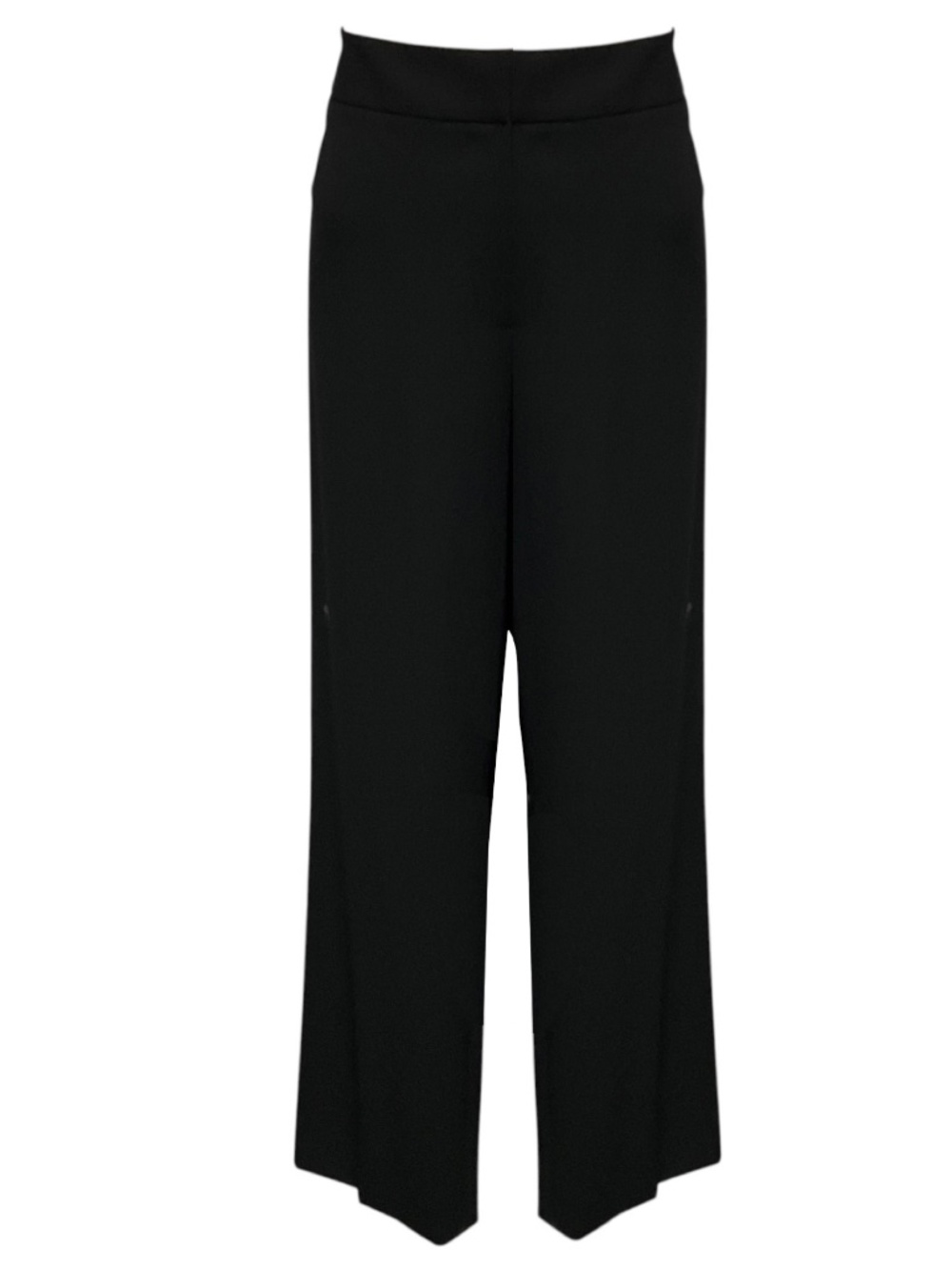 LAFAYETTE 148 NEW YORK BLACK WOOL STRETCH PANTS / TROUSERS